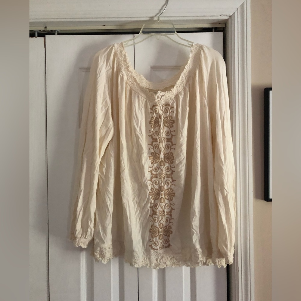 Beautiful cream colored blouse